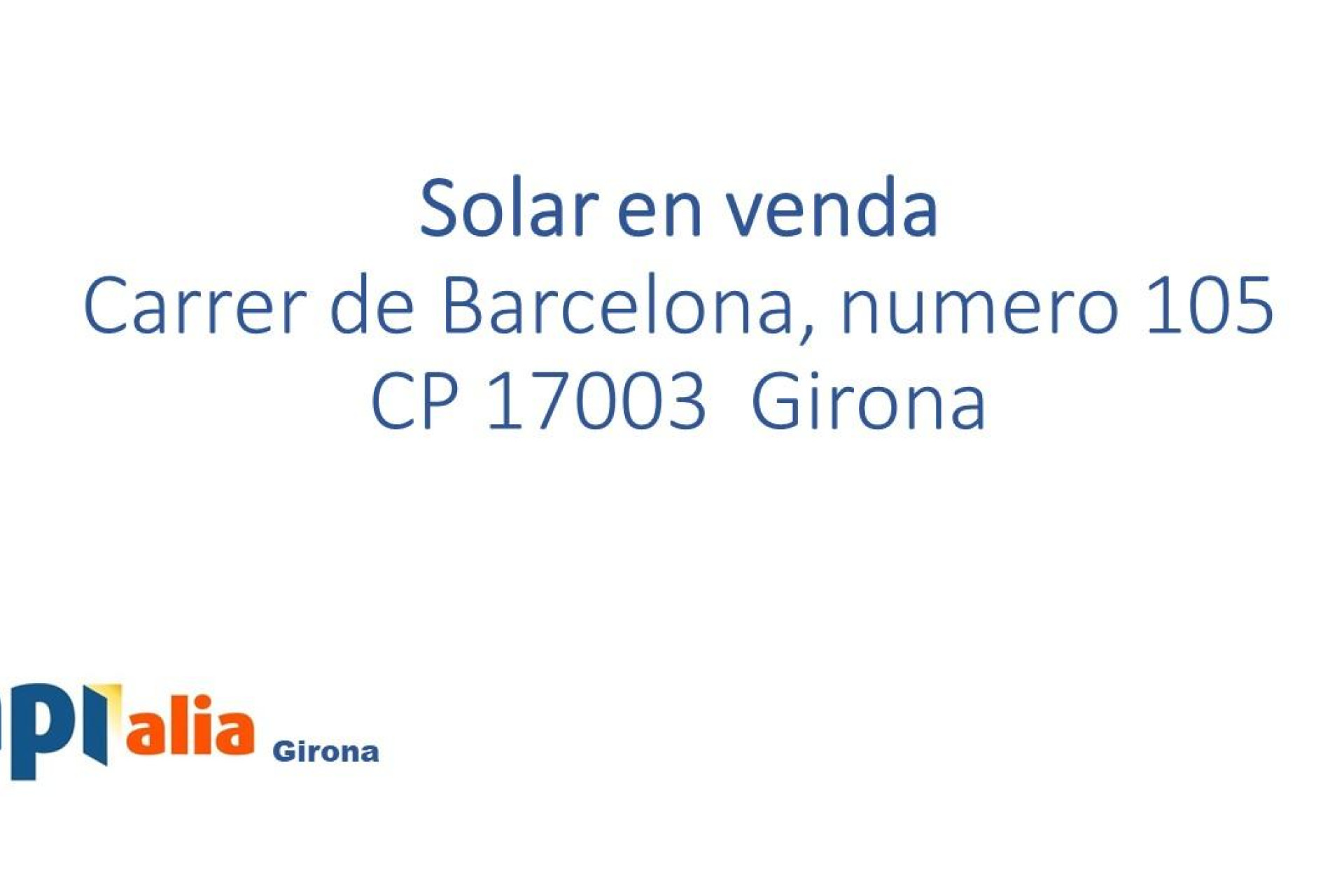 Reventa - Suelo urbano - Girona - Eixample