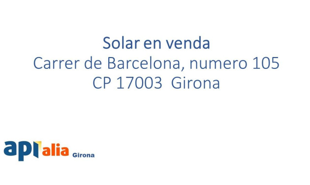 Reventa - Suelo urbano - Girona - Eixample